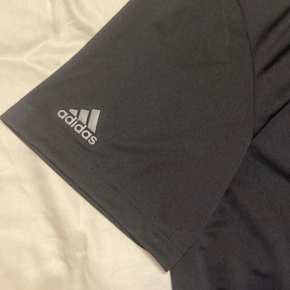 Adidas Black Performance Branded Golf Polo Shirt SPF 50